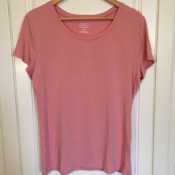 Banana Republic Timeless Tee t-shirt soft rose L - Picture 1 of 4